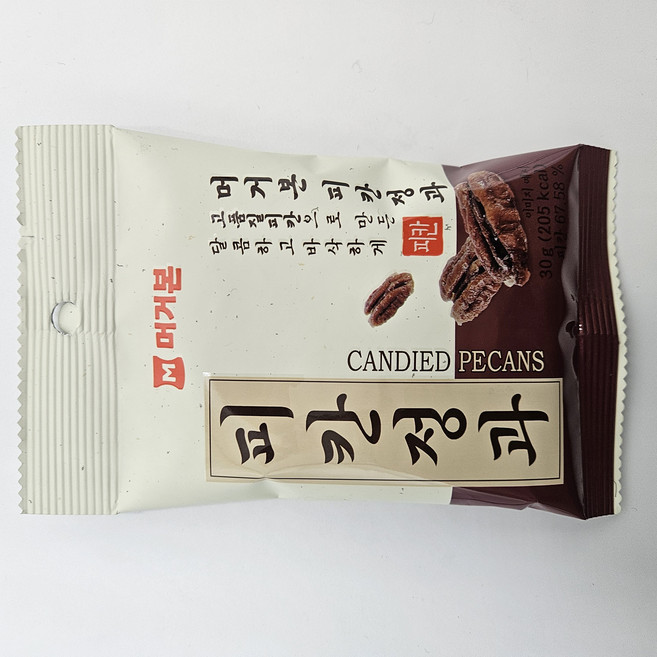 머거본 피칸정과 캔디드 피칸, 30g, 4개