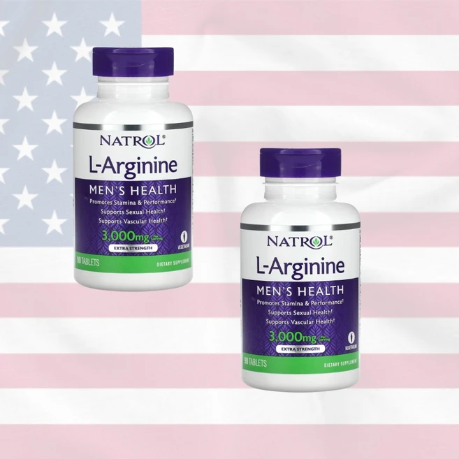 나트롤 L-아르기닌 1 000 mg 90정 2팩, 2개 - 쿠팡