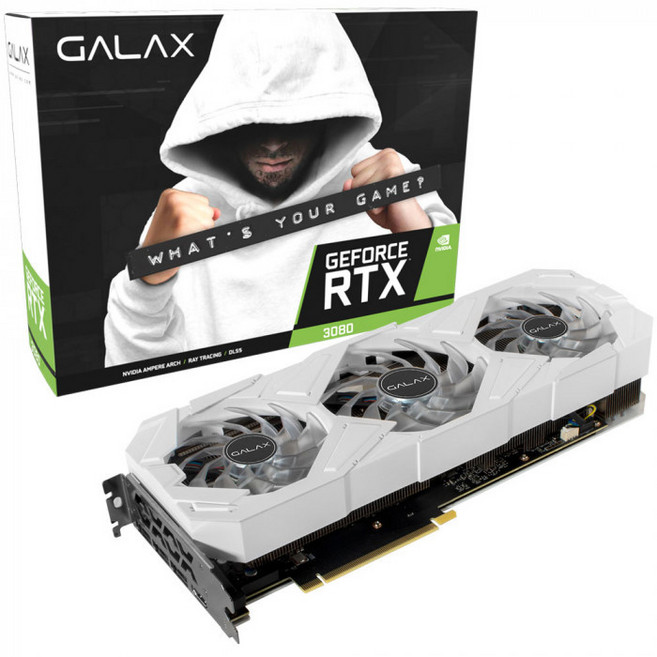 갤럭시 RTX 3080 EX GAMER WHITE OC D6X 10GB LHR 중고