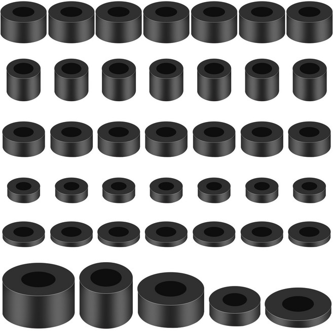 40 개 고무 와셔 30*15 25*5 20*8 20*15 25*10 두꺼운 고무 와셔 플랫 고무 씰 플랫 와셔 플랫 고무 씰 DIY 충격 흡수 용 개스킷