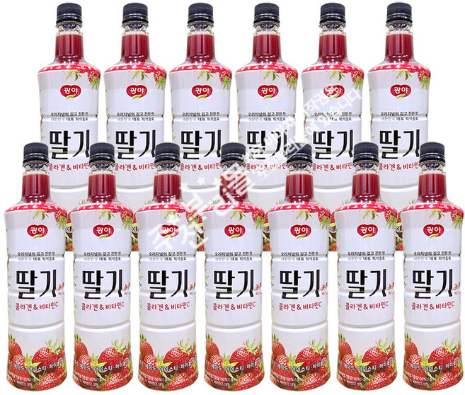 광야식품 딸기 농축 베이스, 13개, 970ml