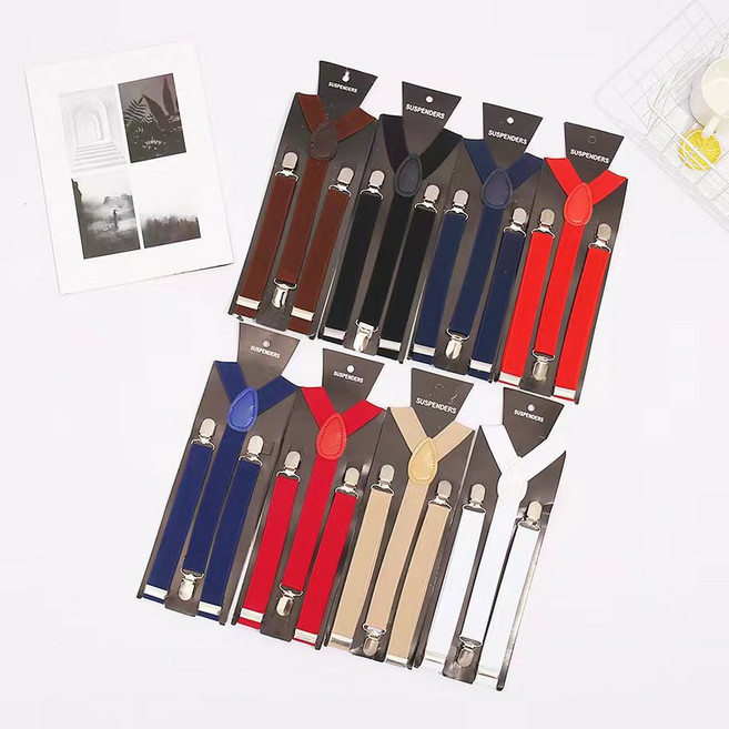 [1+1] 공용 기본 멜빵 벨트 7color [폭 2.5cm] 남녀공용 남자 여자 남성 여성 중년 학생 중학생 초등학생 캐주얼 행사 결혼식 스튜디오 웨딩 촬영 패션 서스펜더 맬빵