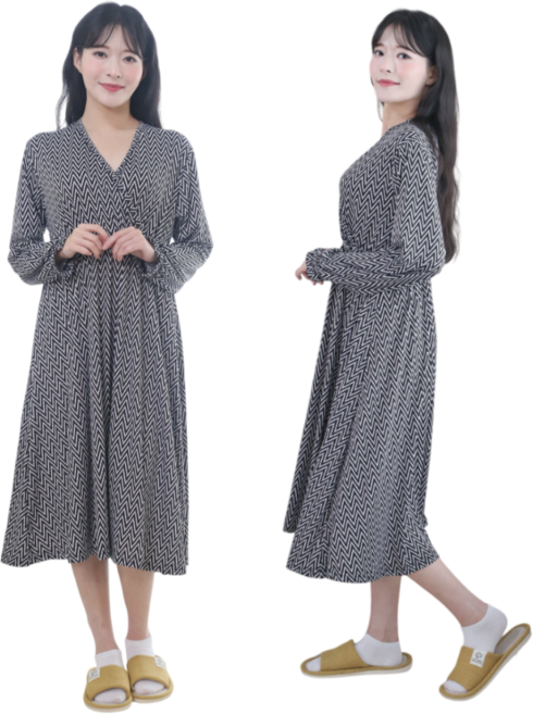 별별모아 피치기모 랩원피스 홈웨어원피스 임산부 수유잠옷 홈원피스 홈드레스