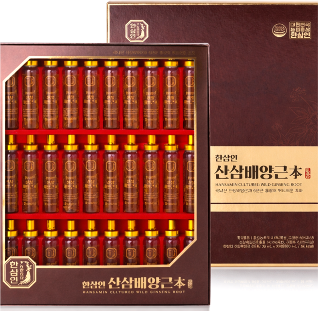 한삼인 산삼배양근 + 쇼핑백, 600ml, 1개