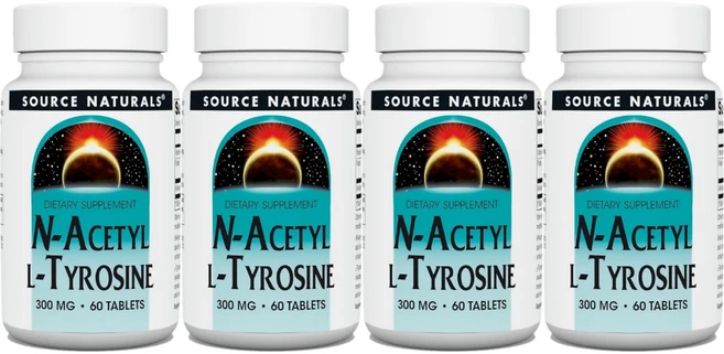 Source Naturals 소스내추럴스 N 아세틸 엘 티로신 300mg 테블릿, 4개, 60정 - 쿠팡