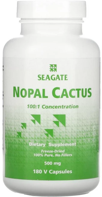 Seagate 노팔 선인장 500mg 베지캡슐 180정 Nopal Cactus, 1개 - 쿠팡