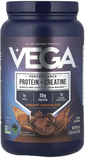 매우편하고 Vega 식물성 운동 능력 단백질 + 크레아틴 크리미 초콜릿 1.02kg(2lb 4oz) 끝내주게잘나가는상품, Vega식물성운동능력단백질크레아틴크리미초콜릿102kg2, 1개 - 쿠팡