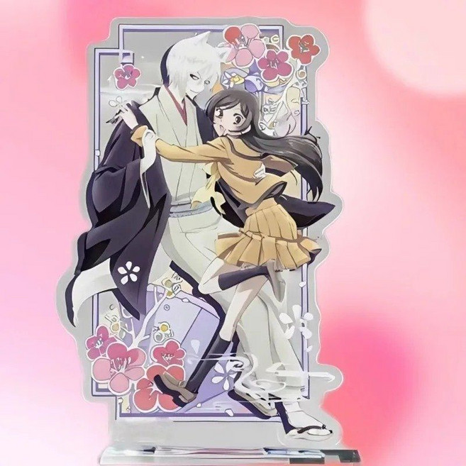 오늘부터신령님굿즈 오늘부터신령님 모모조노나나미 토모에 굿즈 아크릴스탠드 커플 피규어 포옹, 1, 15cm