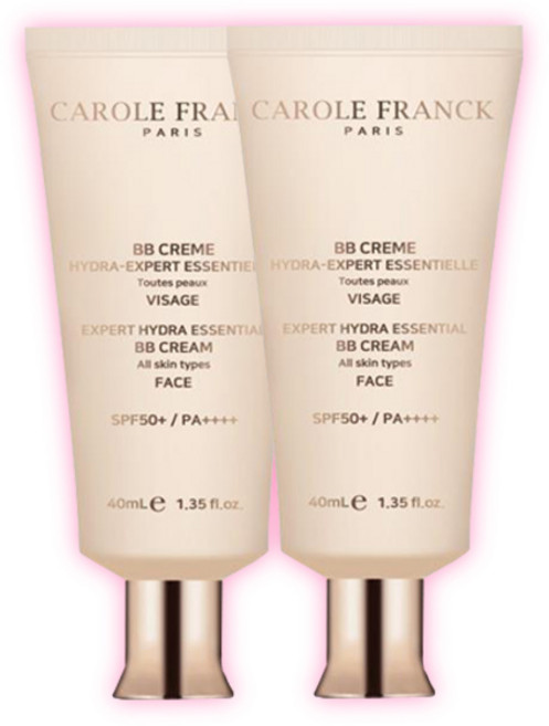 캐롤프랑크 이드라 엑스퍼트 에쌍씨엘 비비크림 40ml 2개+호환퍼프, 2개