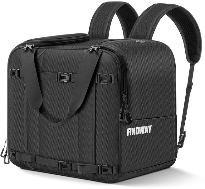 스키 스키 헬멧 부츠 스노보드 및 액세서리를 위한 핀드웨이 부츠 백팩 55L 백팩 1680D 방수 기능, 13 4.0 Black 55L