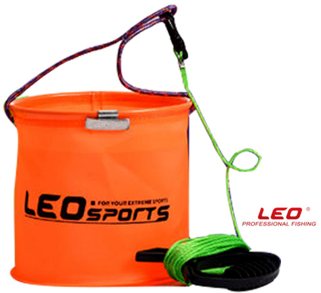 제로몰 <당일발송> LEO 낚시 다용도 두레박 살림통 살림망 삐꾸통 미끼통 크릴백 물통 낚시가방