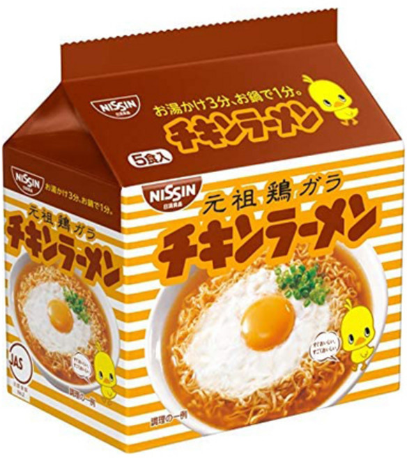 일본 치킨라면 닛신 85g 5개입, 425g, 1개