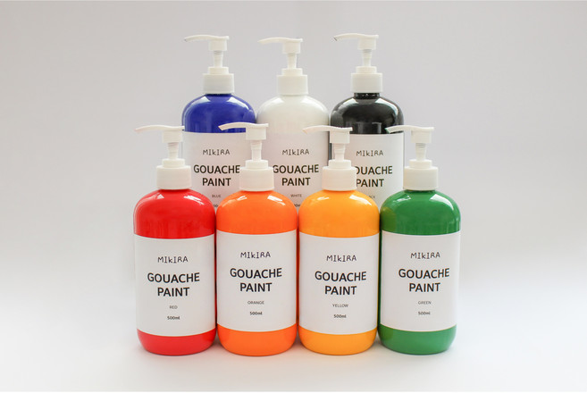 미키라 수채화 과슈 물감 대용량 500ml