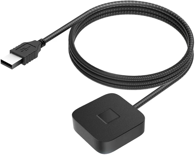 5피트 케이블이 포함된 USB 지문 인식기 휴대용 로거 윈도우 10/11용 생체 로그인, 01 검정색