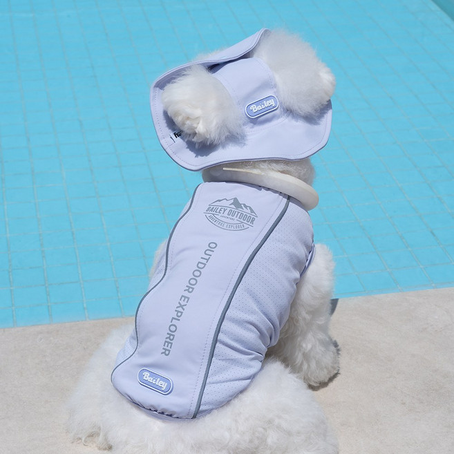 베일리펫 강아지 여름 해충방지 자외선차단 UV쿨가드, 1개, 라벤더
