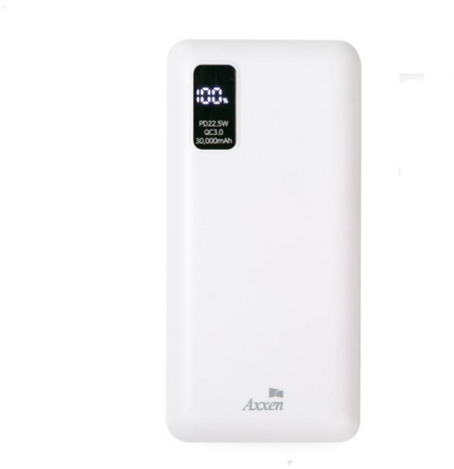 QC3.0 PD 22.5W 보조배터리 PD 고속충전 3A USB 2포트 배터리 잔량표시 초대용량 30000mAh