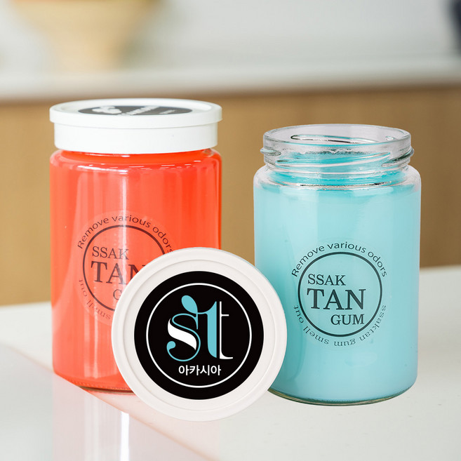 싹탄 360g 1+1 실내 고체 화장실 신발장 자동차 탈취제 방향제 캔들 싱크대 담배 냄새 제거, 2개