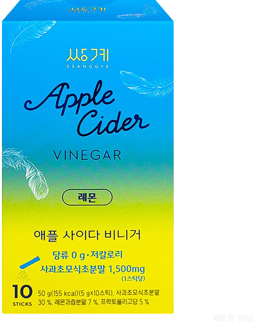 쌍계명차 애플사이다비니거 레몬, 50g, 12개