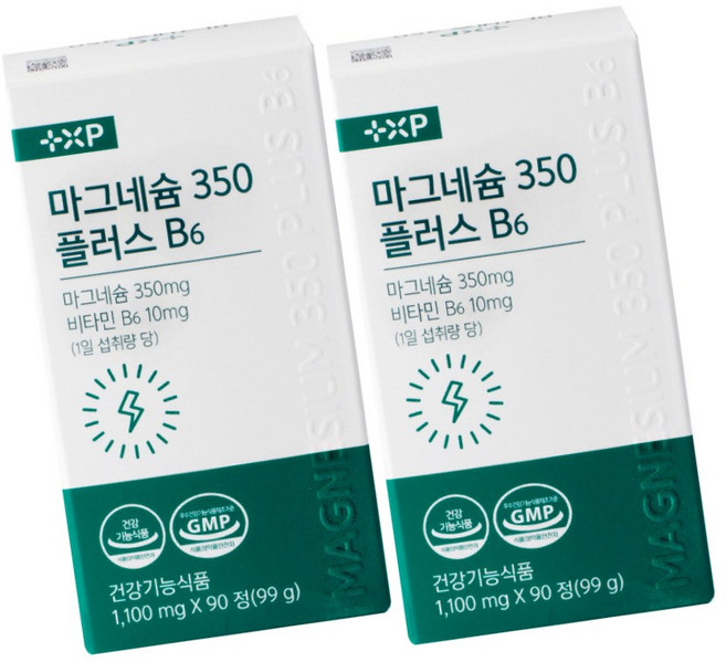 식약처인증 제품 눈떨림 흡수율 좋은 고함량 글루콘산 함유 마그네슘350 비타민b6 영양제추천, 1세트, 180회분