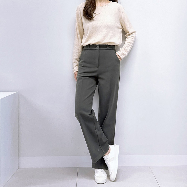 포근한 겨울 라인업 기모팬츠 일자바지/부츠컷 빅사이즈 여성 스판 밴딩 모직