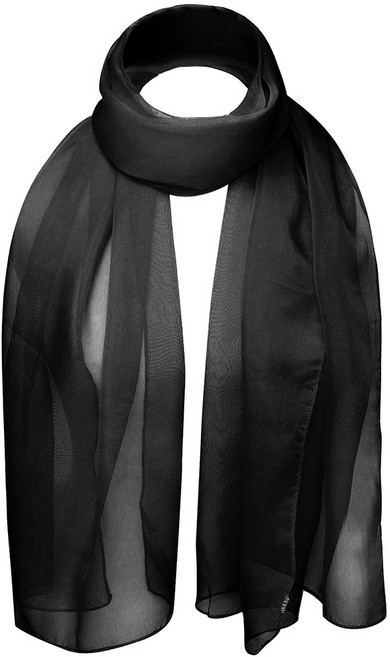 베이직센스 여성 쉬폰 무지 롱스카프 간절기 봄 데일리 단체 머플러