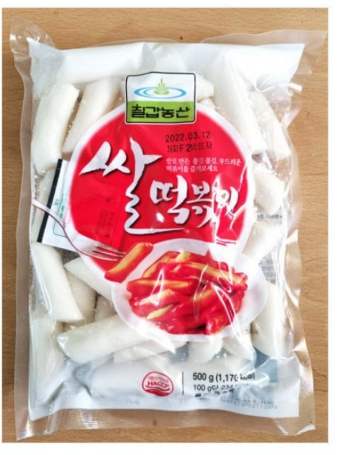 칠갑농산 쌀떡볶이, 3개, 500g