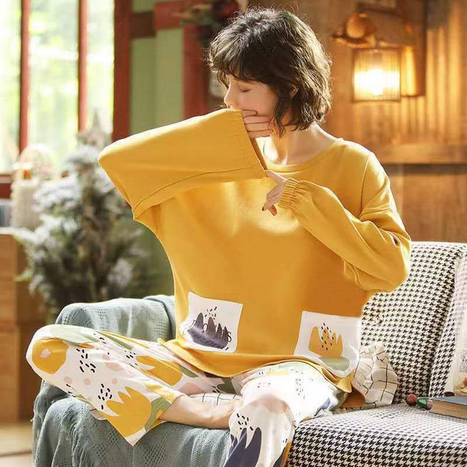 長袖睡衣套裝 女生家居服