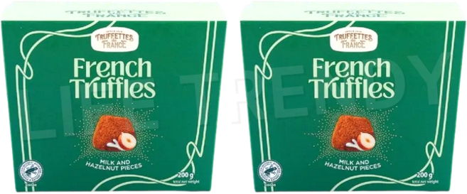프렌치 트러플 초콜릿 밀크 앤 헤이즐넛피스, 200g, 2개