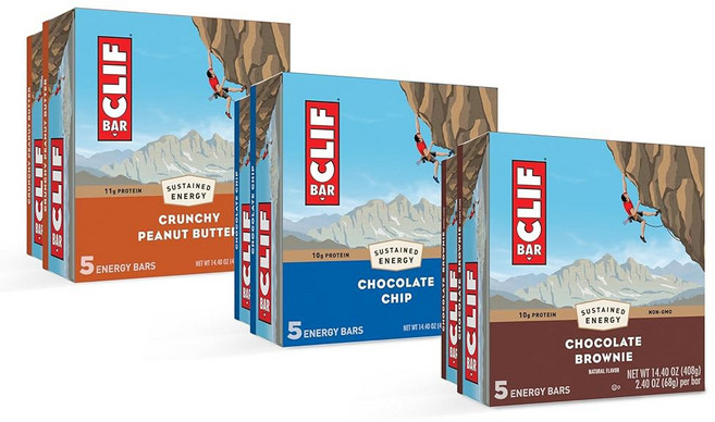 CLIF 바 - 에너지 단백질 버라이어티 팩 3가지 맛 귀리로 만든 비 변형식품 (30팩), CLIF BAR 버라이어티 팩 3가지 맛 유기농 귀리로