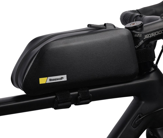라이노워크 자전거 탑튜브 가방 1.3L 방수 프레임백 K32, 블랙, 1개