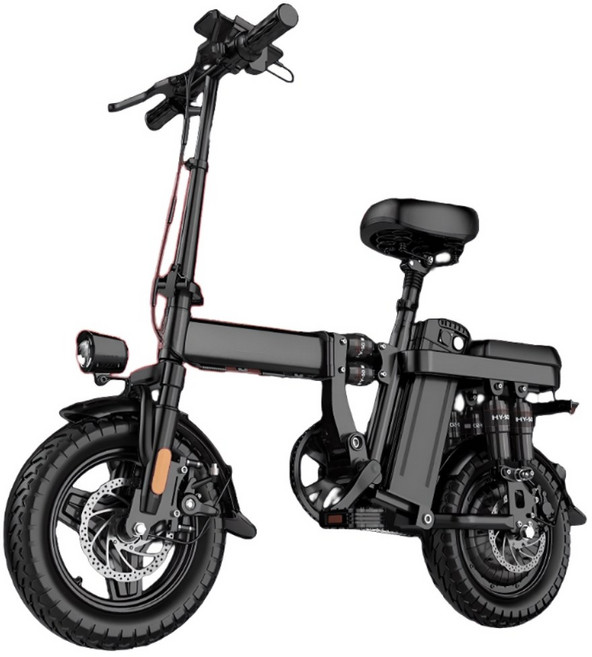 지아노 접이식전기자전거 배터리 휴대용 초경량, 패션 8Ah, 블랙, 스틸