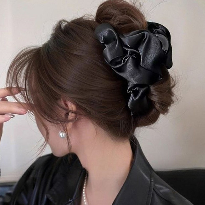 샤이니 셔링 올림머리 빅사이즈 집게핀