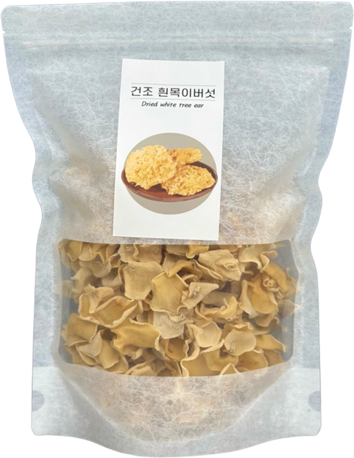 국내산 건조 흰목이버섯 백목이 은이버섯, 1개, 100g