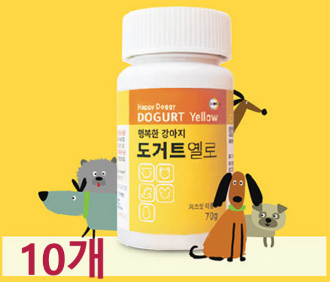 행복한 강아지 도거트 옐로우 애견유산균 70g, 장건강/유산균, 10개