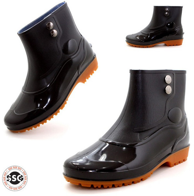 [빅사이즈 방수장화]국내산 큰신발 논슬립 고무창 위생 작업 수산 시장 발목장화 GIJ우화