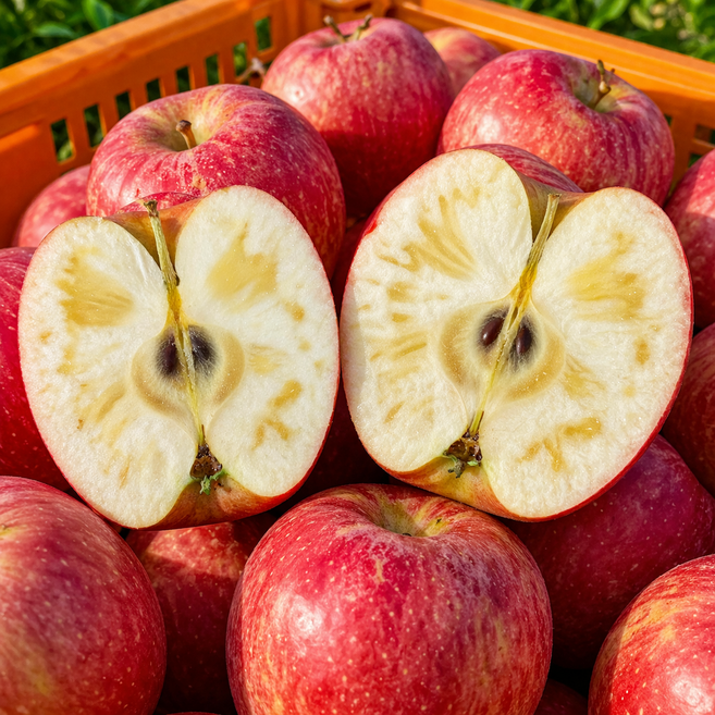 [역마진물량털이] 2026년도 청송 맛꿀땡이 과즙폭탄 햇 부사 사과 5KG 대과, 1박스