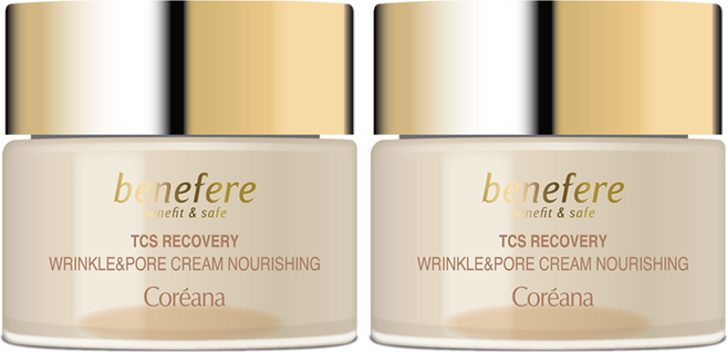 [주름 모공 탄력 개선] 코리아나 베네페레 링클 앤 포어 모공 수축 크림, 2개, 80ml