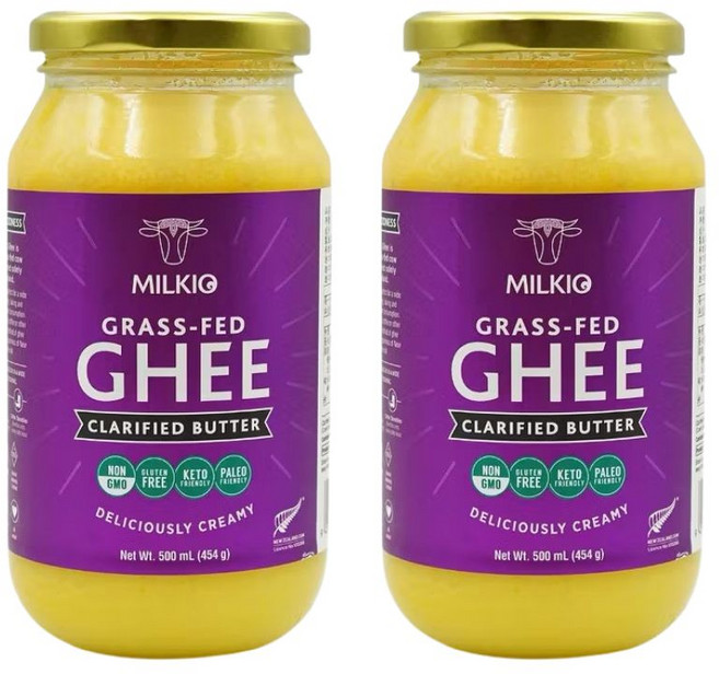 Milkio 草飼無水奶油 Ghee, 2個, 454g
