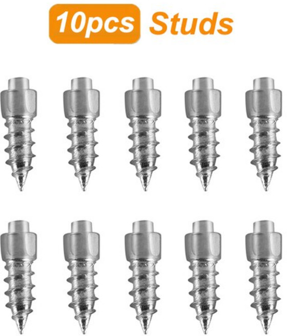 50pcs 겨울 Anti-Slip 나사 도구와 손톱 자동차 타이어 스 터 드 Anti Skid 떨어지는 스파이크 바이크 오토, [04] 10Pcs without Tool, 04 10Pcs without Tool