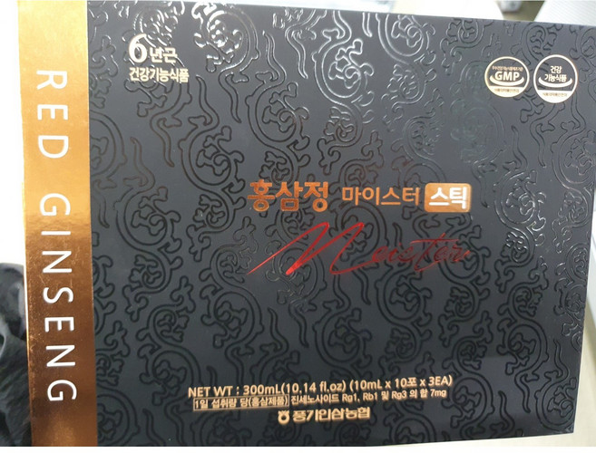 풍기인삼농협 황풍정 황풍정 6년근 홍삼정 마이스터 스틱 10ml x 30포 /쇼핑백 포함, 30개