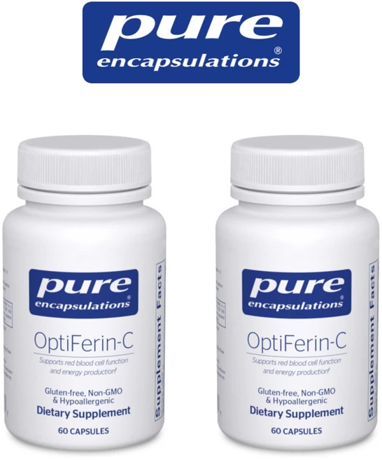 퓨어 인캡슐레이션 옵티페린-C (비타민C 칼슘 철분), 2개, 60정 - 쿠팡