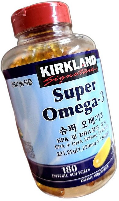 심혈관 건강 증진 고농축 알티지 오메가3 피로 회복 면역력 증진 건강 보조제 180정 1개