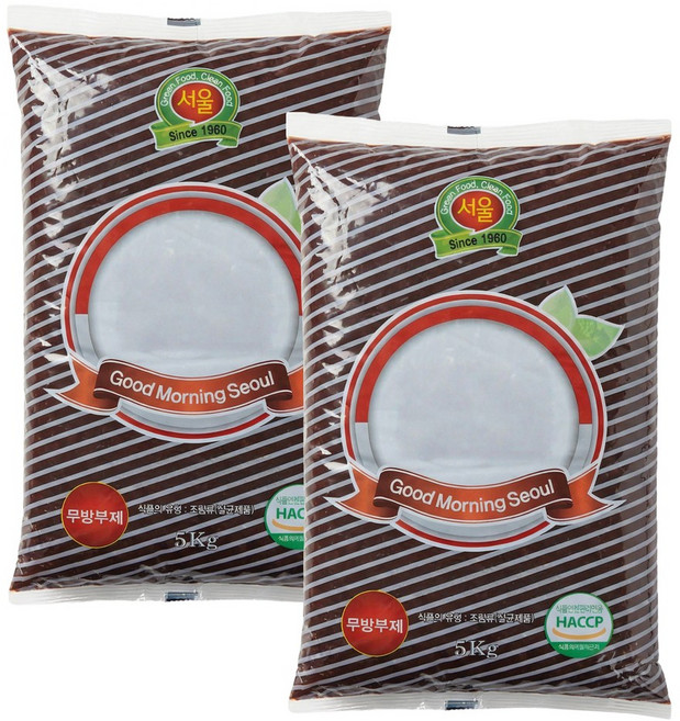 굿모닝서울 통팥앙금 앙금 1호 5kg 2봉 10kg, 2개