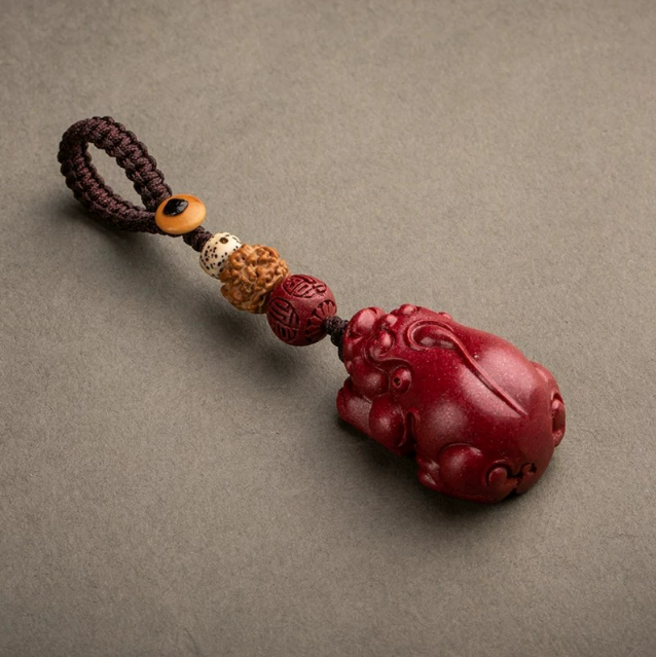 원목 행운 금전운 소원성취 자동차 가방 에어팟 키링, 1개, 키링두꺼비