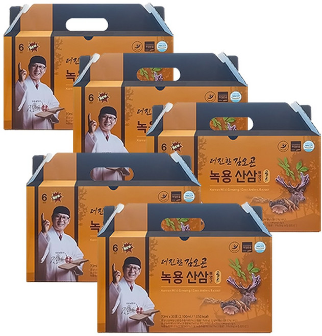 더진한 김오곤 녹용 산삼 배양근골드 5개월 + 침향환10환, 150개
