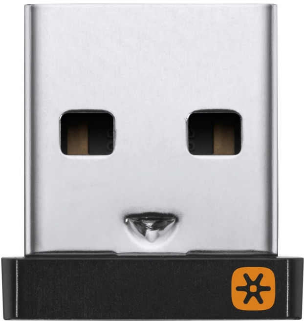 Logitech 羅技 Unifying 迷你型 USB 無線接收器, 黑色, 1個, 迷你型 (UNIFYING) USB無線接受器