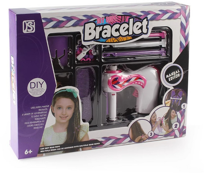 셀프 머리땋는기계 딸아이 머리땋기 헤어 브레이더 세트, A