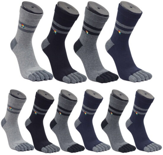 아놀드파마 10켤레 뒤틀림방지 남자링글 발가락양말 중목 BA007 2776563