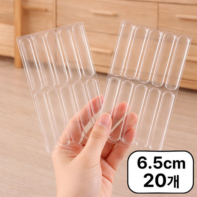 루프메이드 문틀찍힘 방지 실리콘스티커 문소음 방지스티커, 20개, 투명