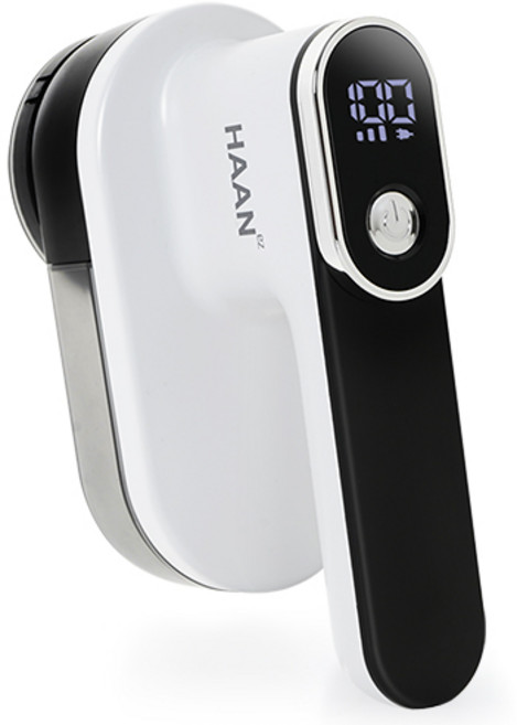 한경희이지라이프 6중날 세탁소용 충전식 보풀제거기 + 추가날 세트, 화이트 + 블랙, HAAN-FS3000